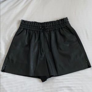 Zara Leather Shorts